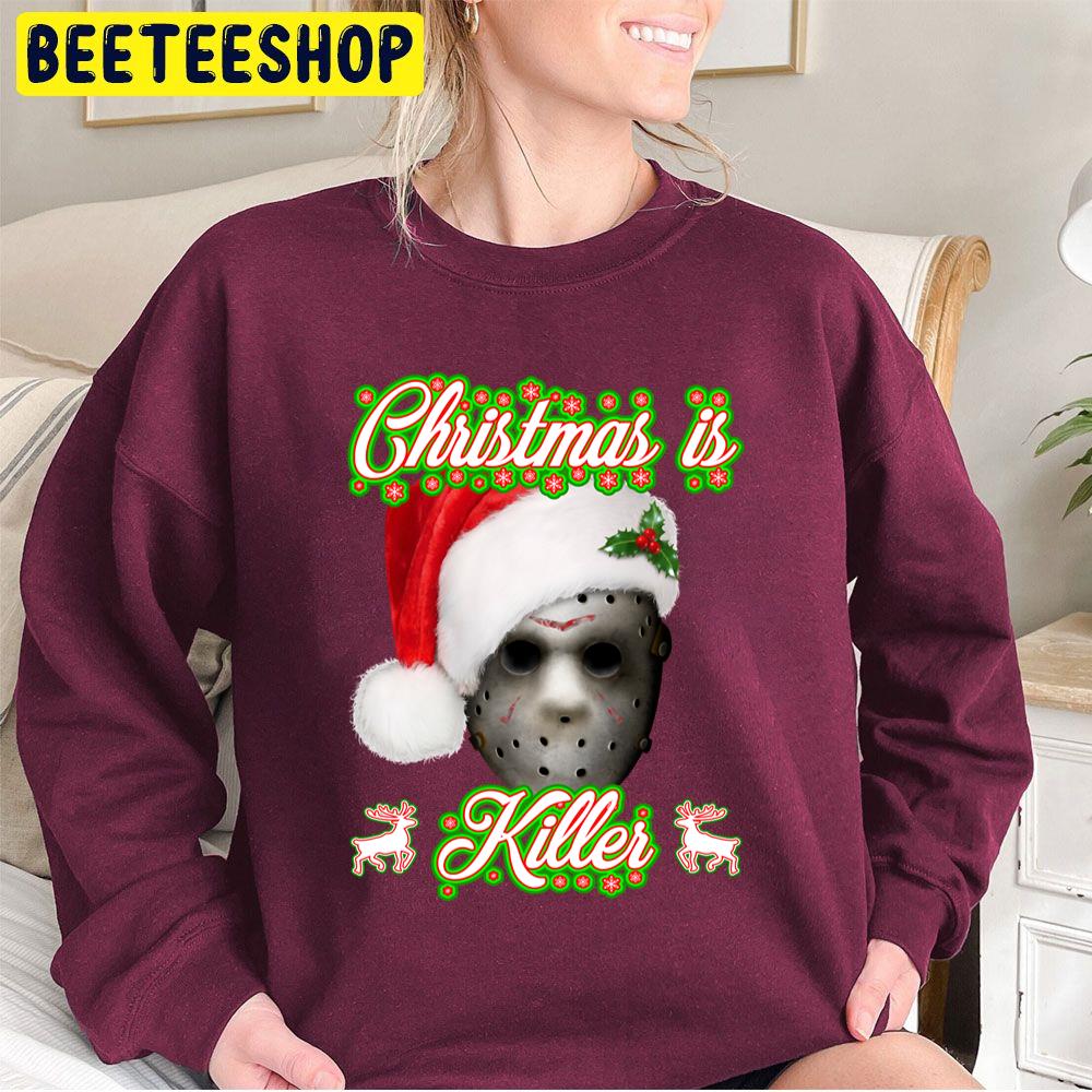Christmas Is Killer Jason Mask Trending Unisex Sweatshirt Christmas Is Killer Jason Mask Trending Unisex Sweatshirt