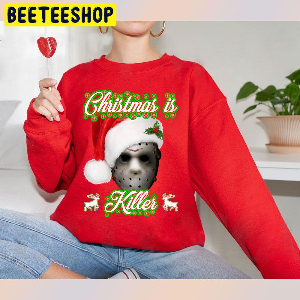 Christmas Is Killer Jason Mask Trending Unisex Sweatshirt Christmas Is Killer Jason Mask Trending Unisex Sweatshirt