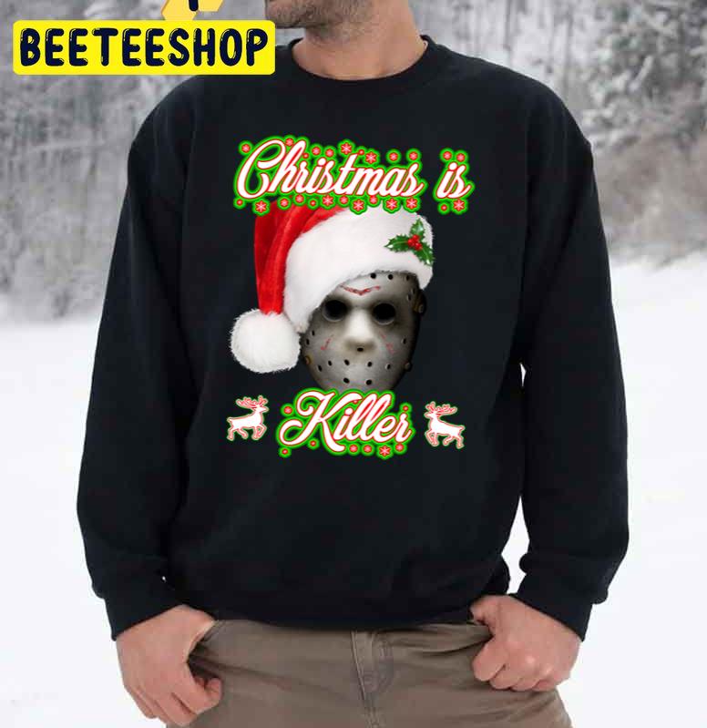Christmas Is Killer Jason Mask Trending Unisex Sweatshirt Christmas Is Killer Jason Mask Trending Unisex Sweatshirt