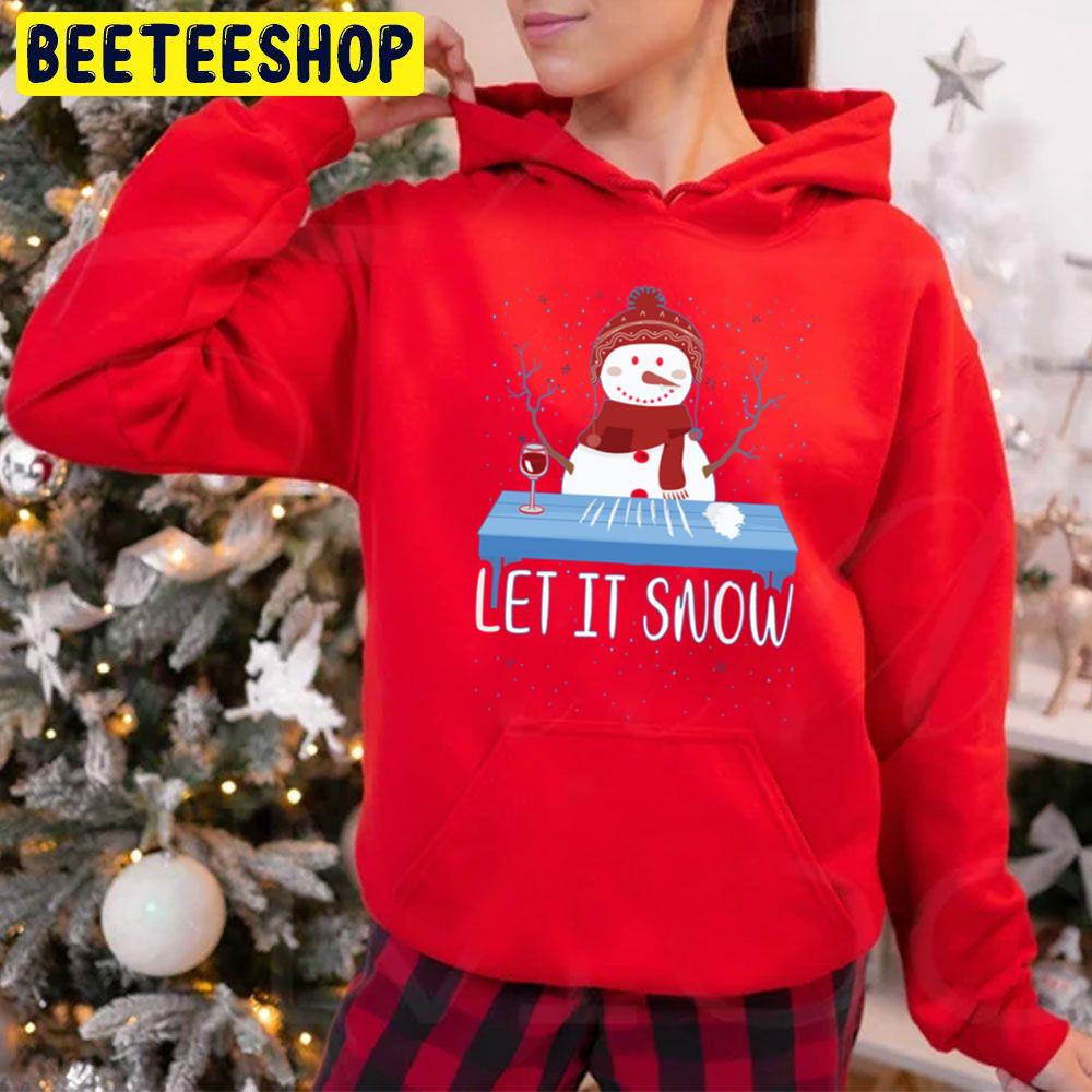Christmas Let It Snow Snowman Trending Unisex Hoodie Christmas Let It Snow Snowman Trending Unisex Hoodie