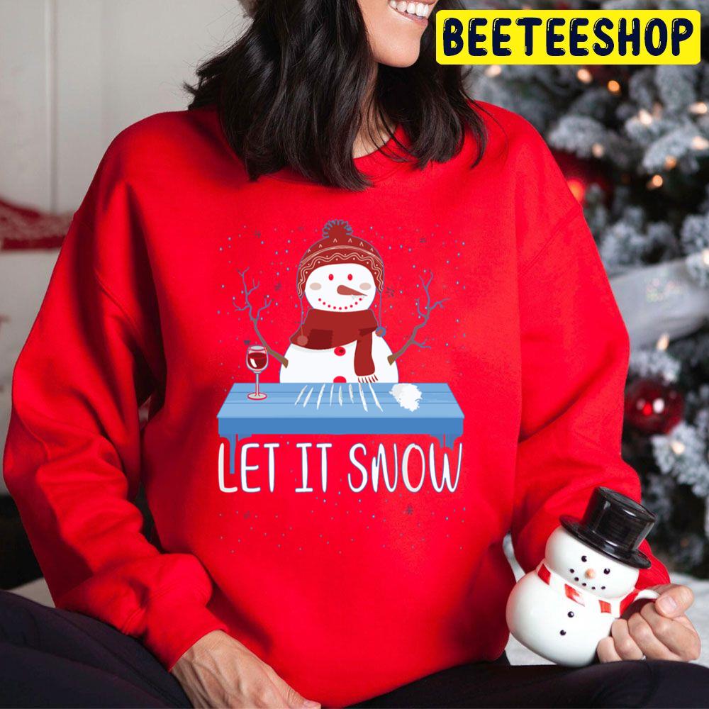Christmas Let It Snow Snowman Trending Unisex Hoodie Christmas Let It Snow Snowman Trending Unisex Hoodie