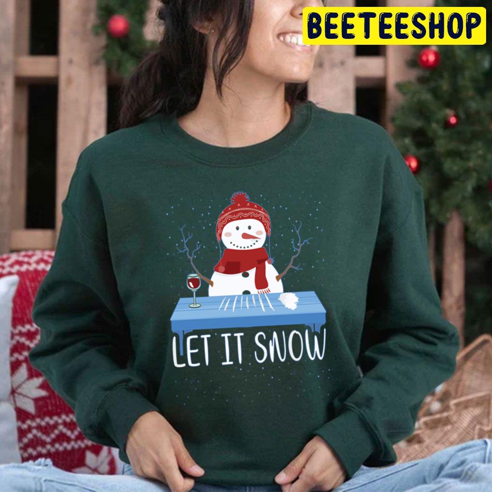 Christmas Let It Snow Snowman Trending Unisex Hoodie Christmas Let It Snow Snowman Trending Unisex Hoodie