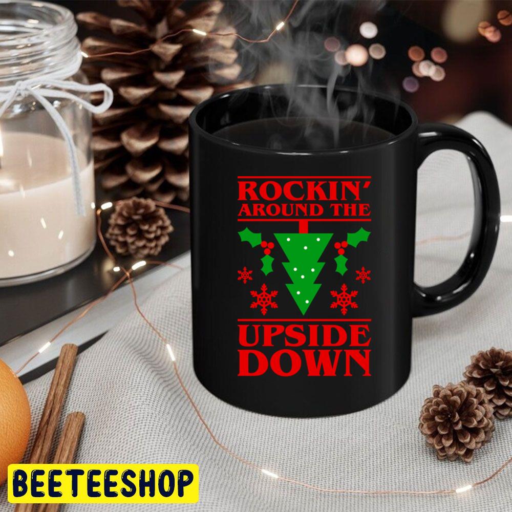 Christmas Rocking Around The Upside Down Stranger Things Trending Unisex Hoodie Christmas Rocking Around The Upside Down Stranger Things Trending Unisex Hoodie