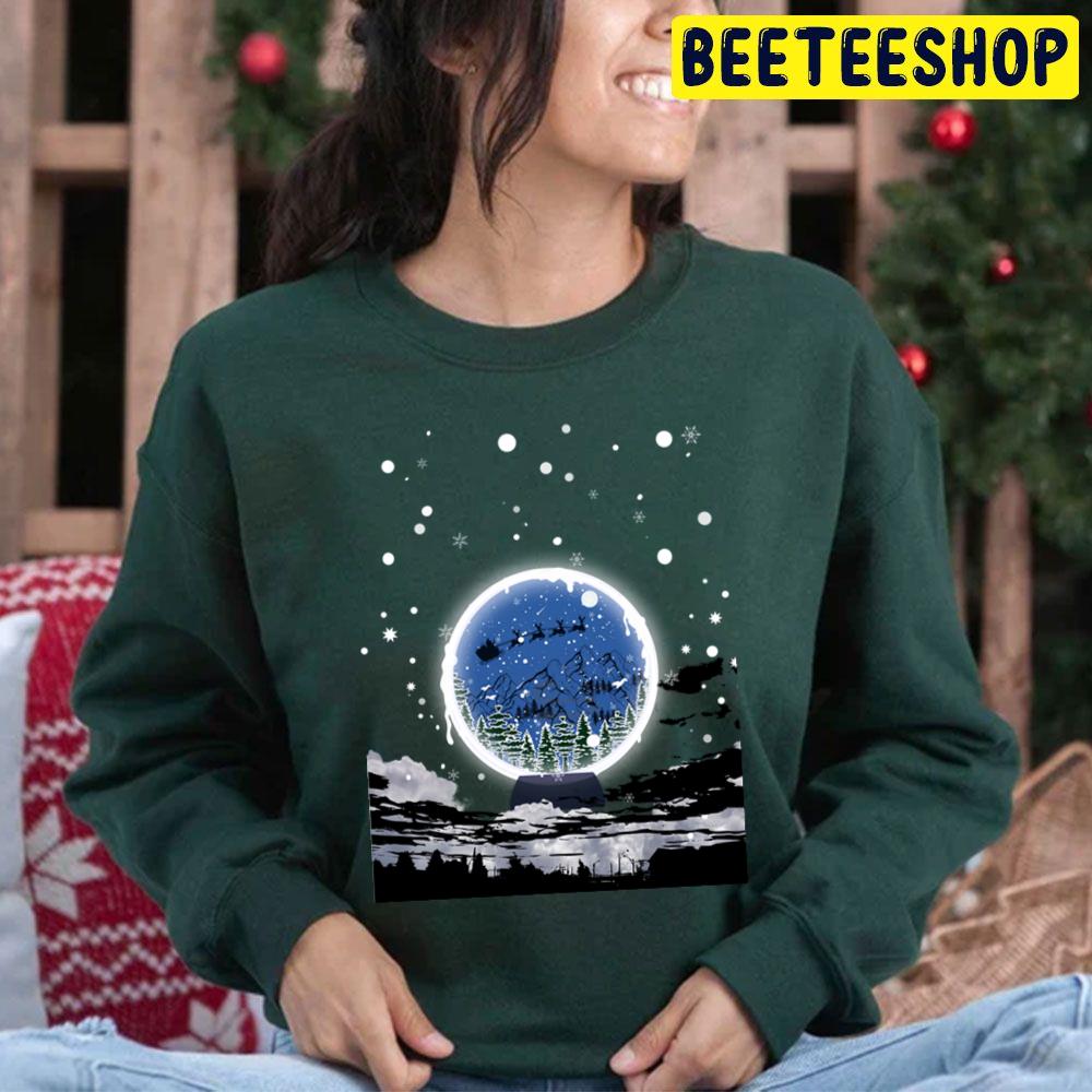Christmas Tree In A Snow Globe Trending Unisex Hoodie Christmas Tree In A Snow Globe Trending Unisex Hoodie