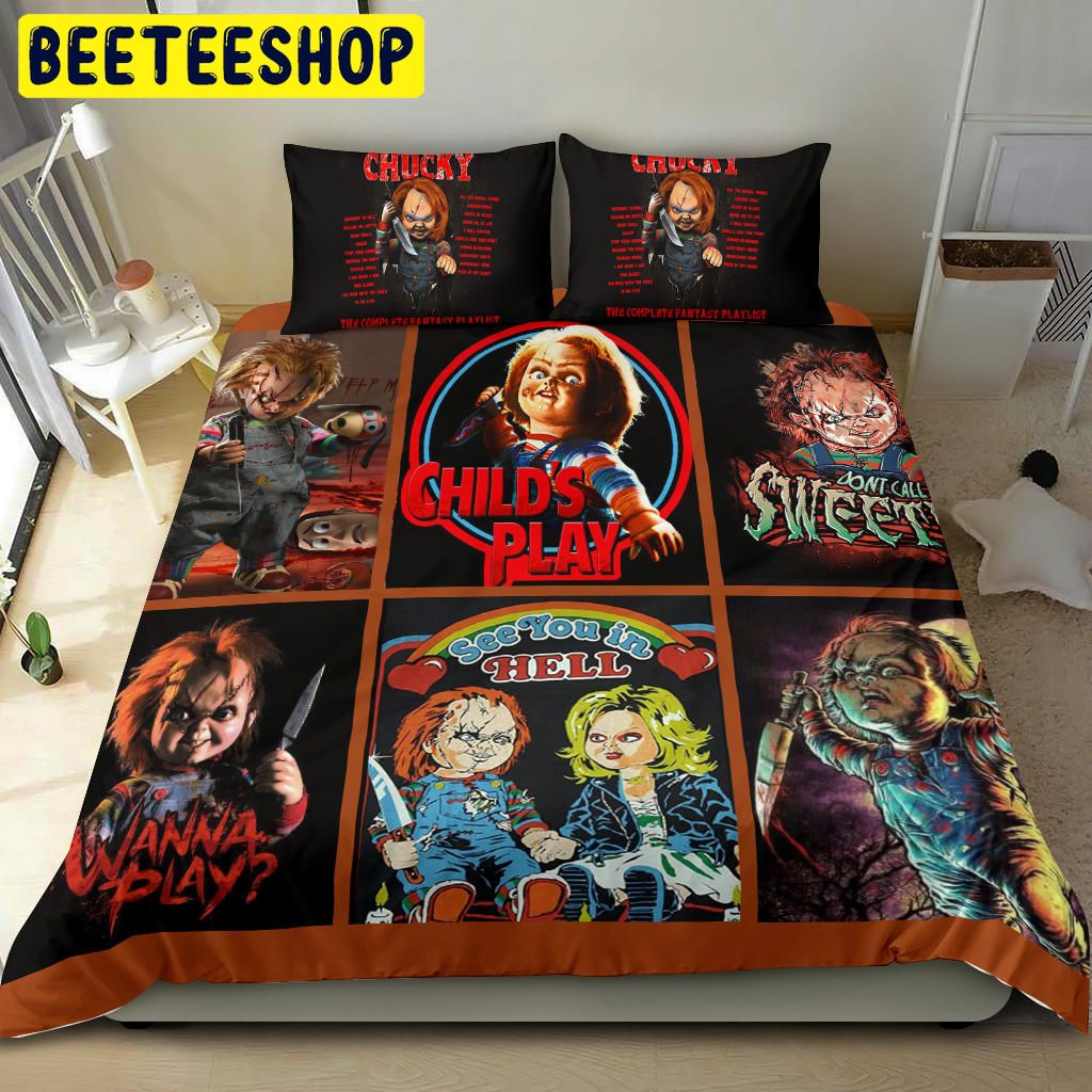 Chucky Halloween Bedding Set Chucky Halloween Bedding Set