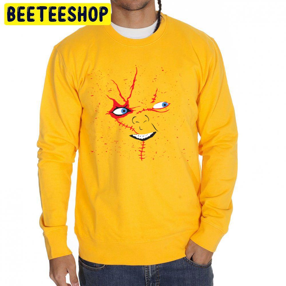 Chucky Sacry Face Halloween Trending Unisex Sweatshirt Chucky Sacry Face Halloween Trending Unisex Sweatshirt