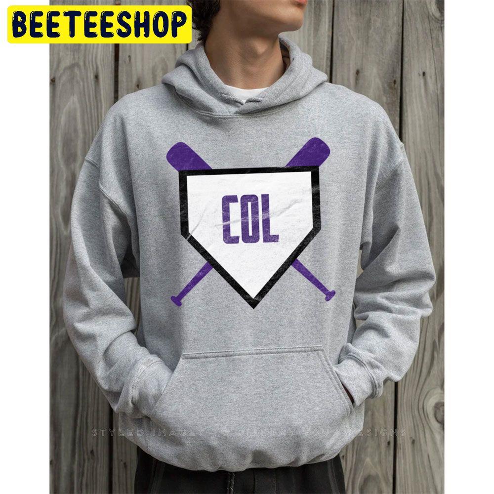 Colorado Abbreviation Retro Home Plate Design Baseball Trending Unisex Hoodie Colorado Abbreviation Retro Home Plate Design Baseball Trending Unisex Hoodie