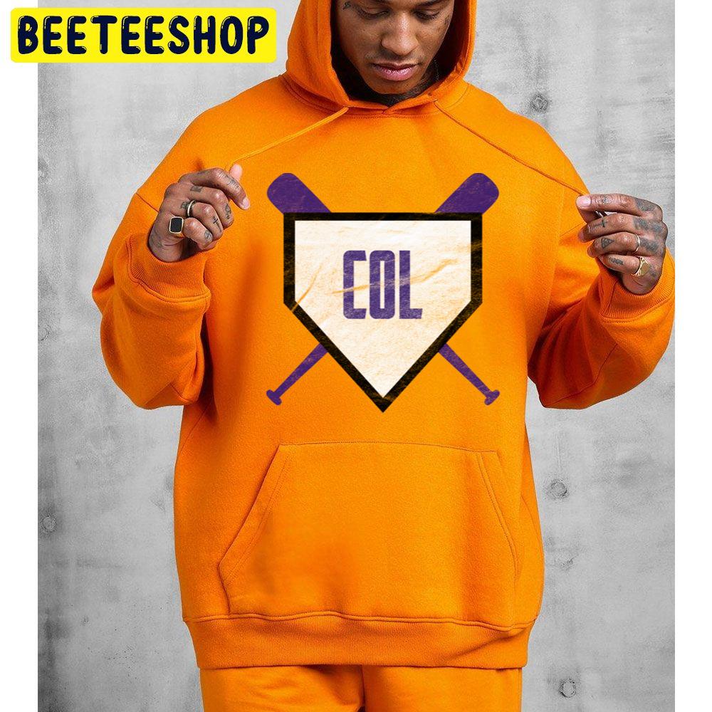 Colorado Abbreviation Retro Home Plate Design Baseball Trending Unisex Hoodie Colorado Abbreviation Retro Home Plate Design Baseball Trending Unisex Hoodie