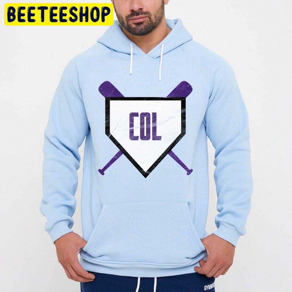 Colorado Abbreviation Retro Home Plate Design Baseball Trending Unisex Hoodie Colorado Abbreviation Retro Home Plate Design Baseball Trending Unisex Hoodie