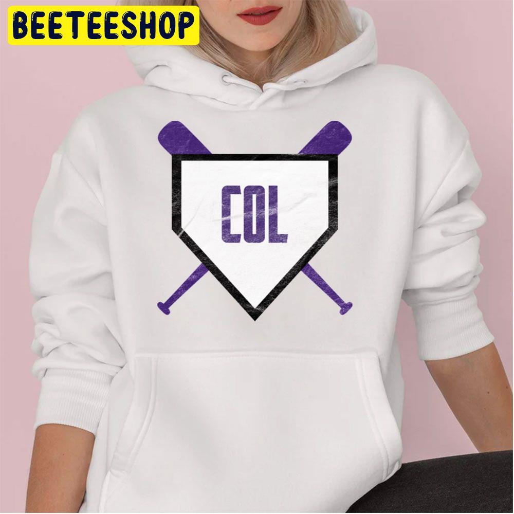 Colorado Abbreviation Retro Home Plate Design Baseball Trending Unisex Hoodie Colorado Abbreviation Retro Home Plate Design Baseball Trending Unisex Hoodie
