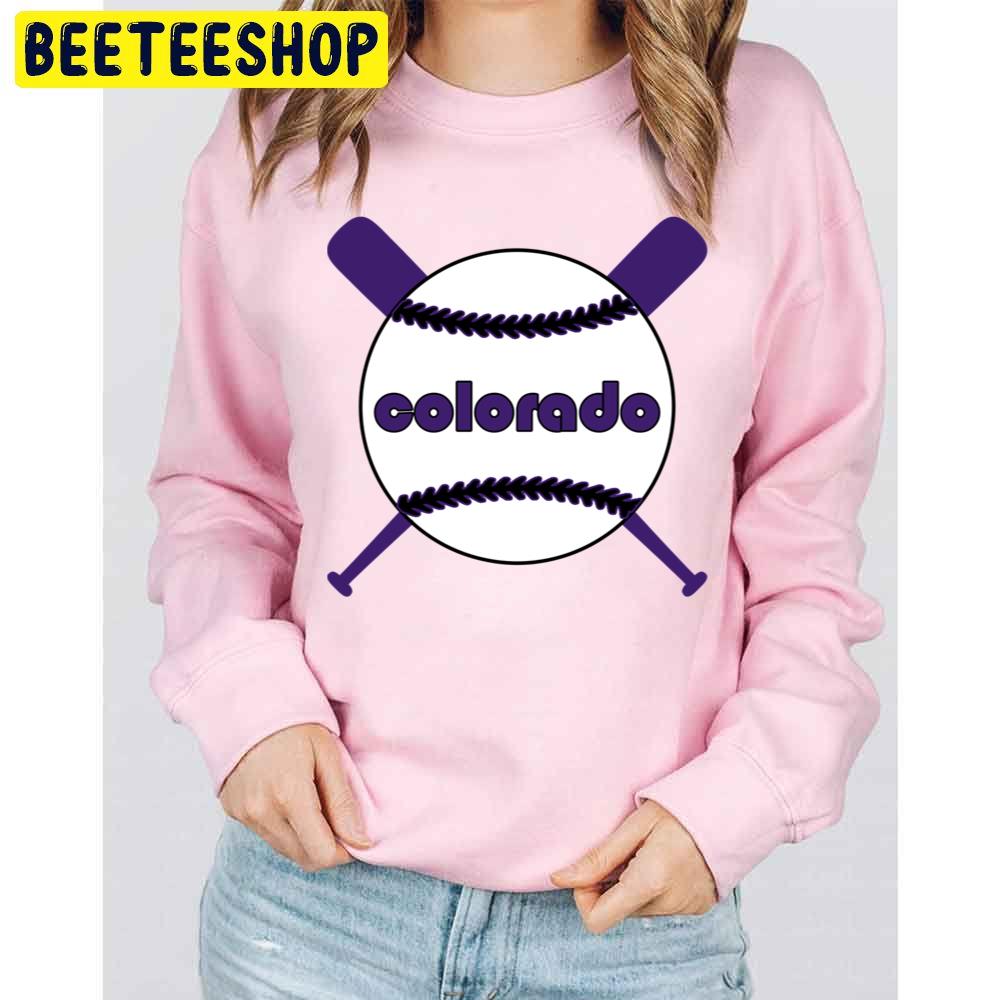 Colorado Retro Throwback With Crossed Bats Baseball Trending Unisex Sweatshirt Colorado Retro Throwback With Crossed Bats Baseball Trending Unisex Sweatshirt