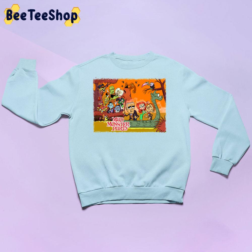 Colorful Tribute To Rankin Bass's Mad Monster Party Animated Musical Comedy Film Halloween Unisex Sweatshirt Colorful Tribute To Rankin Bass's Mad Monster Party Animated Musical Comedy Film Halloween Unisex Sweatshirt