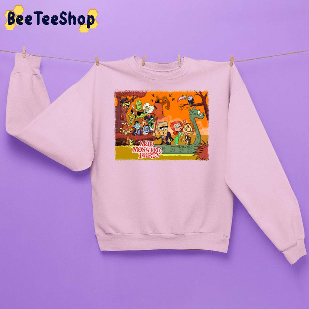 Colorful Tribute To Rankin Bass's Mad Monster Party Animated Musical Comedy Film Halloween Unisex Sweatshirt Colorful Tribute To Rankin Bass's Mad Monster Party Animated Musical Comedy Film Halloween Unisex Sweatshirt