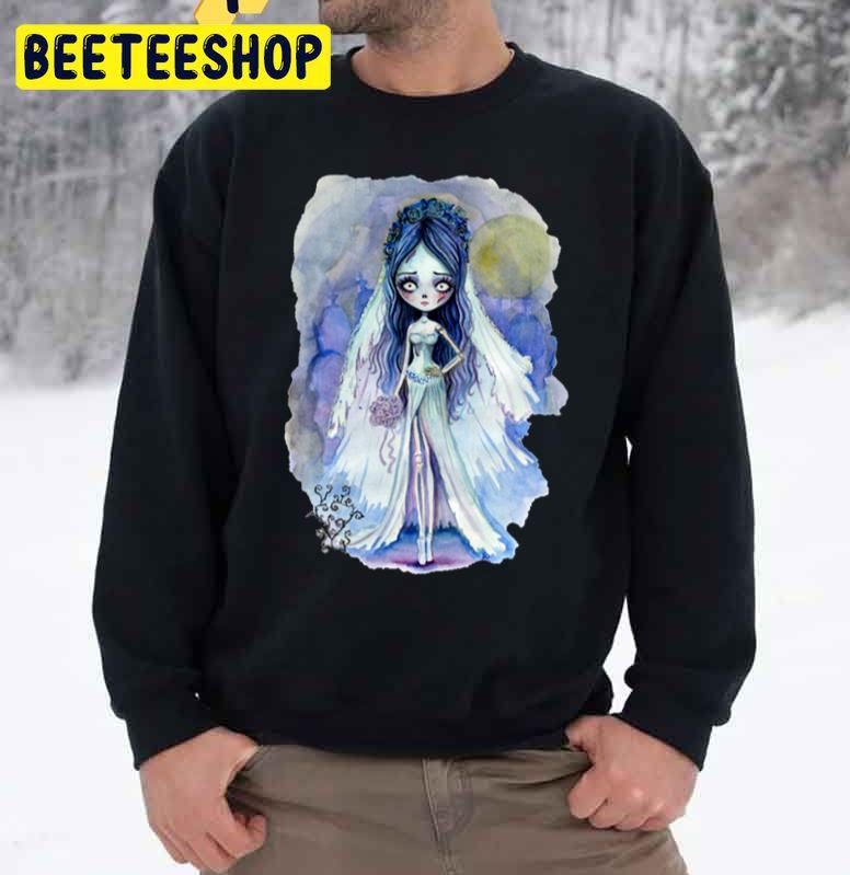 Corpse Bride Water Color Halloween Unisex Sweatshirt Corpse Bride Water Color Halloween Unisex Sweatshirt