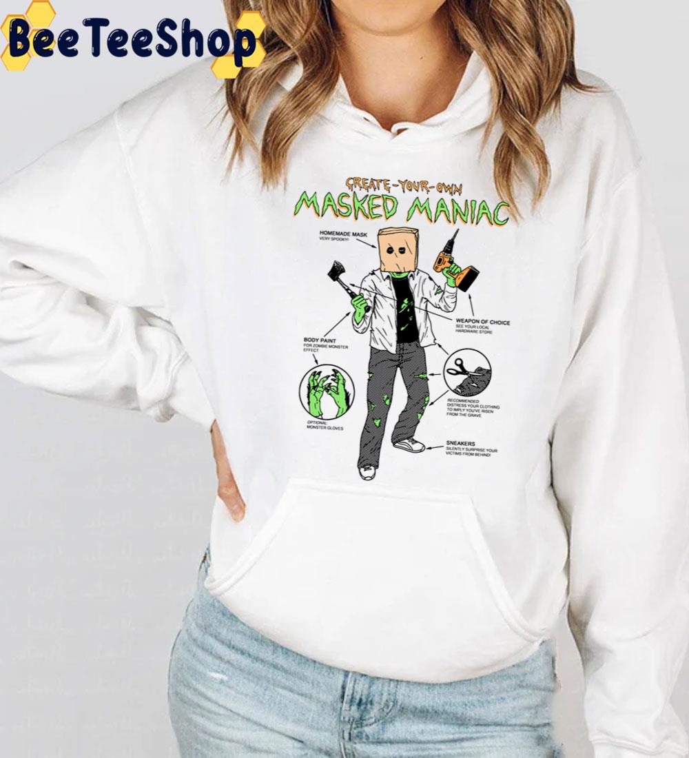 Create-Your-Own Masked Maniac Halloween Hoodie Trending Unisex Sweatshirt Create-Your-Own Masked Maniac Halloween Hoodie Trending Unisex Sweatshirt