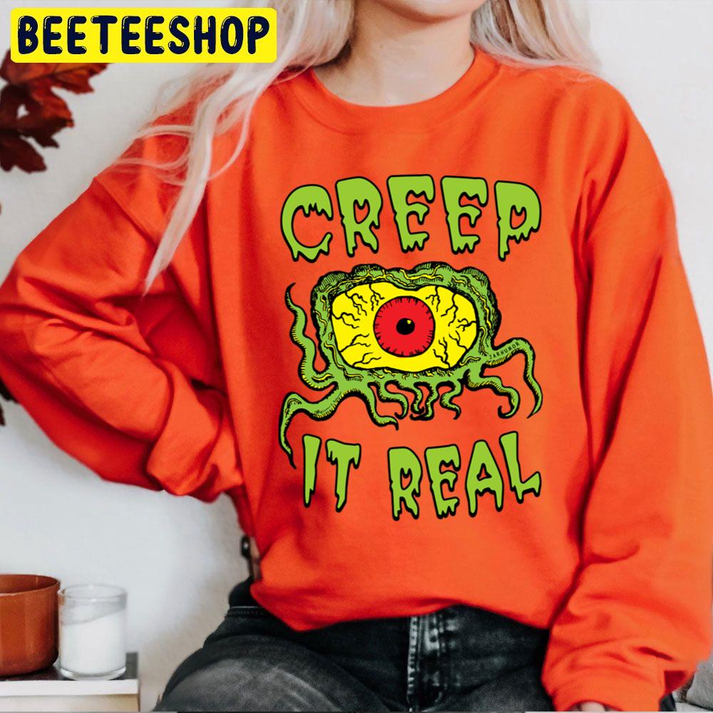 Creep It Real Zombie's Eye Halloween Trending Unisex Sweatshirt Creep It Real Zombie's Eye Halloween Trending Unisex Sweatshirt