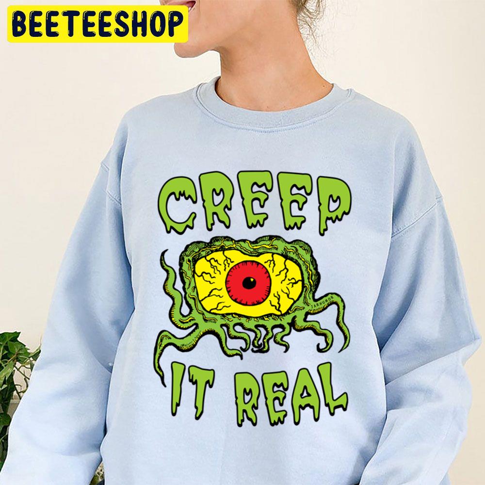 Creep It Real Zombie's Eye Halloween Trending Unisex Sweatshirt Creep It Real Zombie's Eye Halloween Trending Unisex Sweatshirt