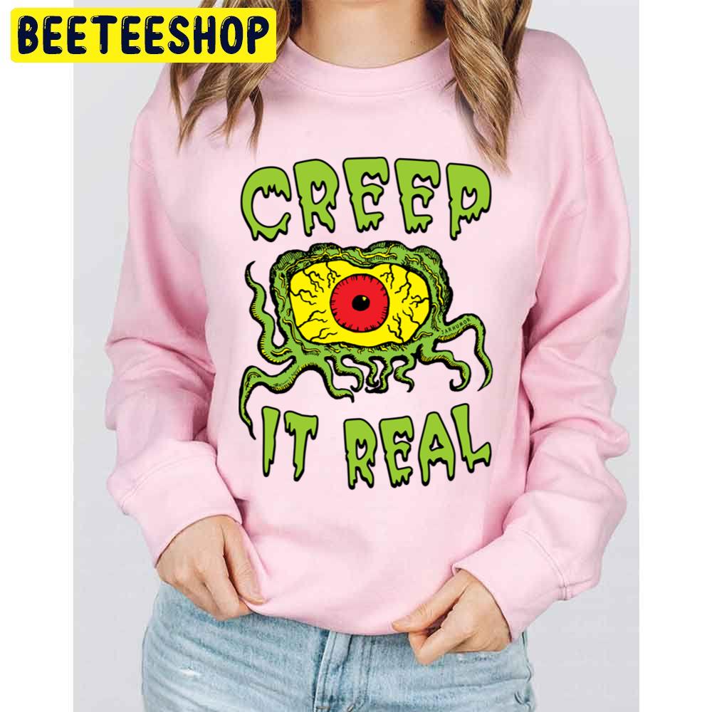 Creep It Real Zombie's Eye Halloween Trending Unisex Sweatshirt Creep It Real Zombie's Eye Halloween Trending Unisex Sweatshirt