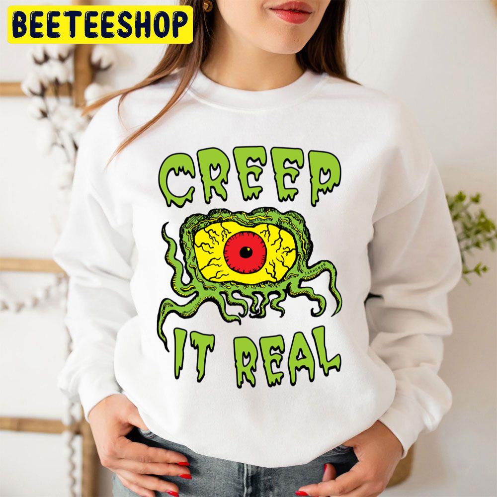 Creep It Real Zombie's Eye Halloween Trending Unisex Sweatshirt Creep It Real Zombie's Eye Halloween Trending Unisex Sweatshirt