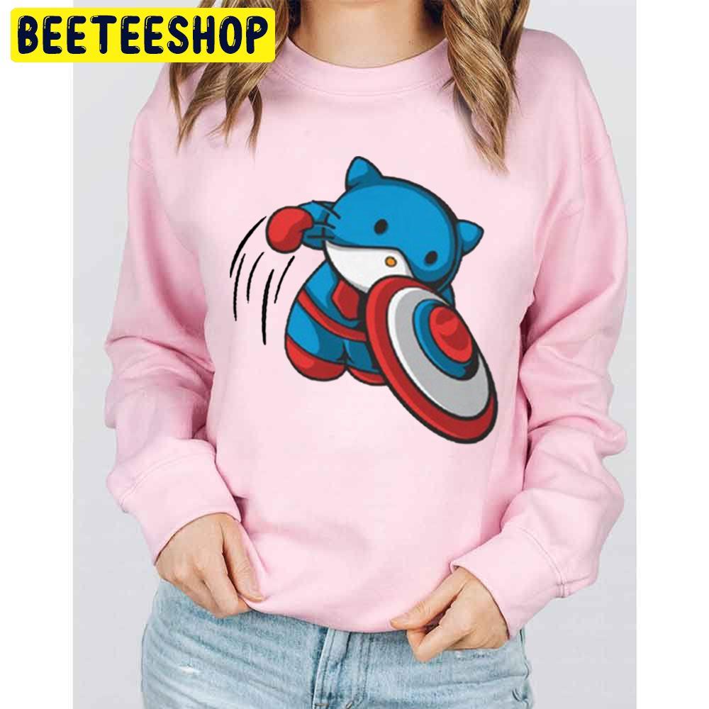 Cute Captain Kitty Trending Unisex Sweatshirt Cute Captain Kitty Trending Unisex Sweatshirt