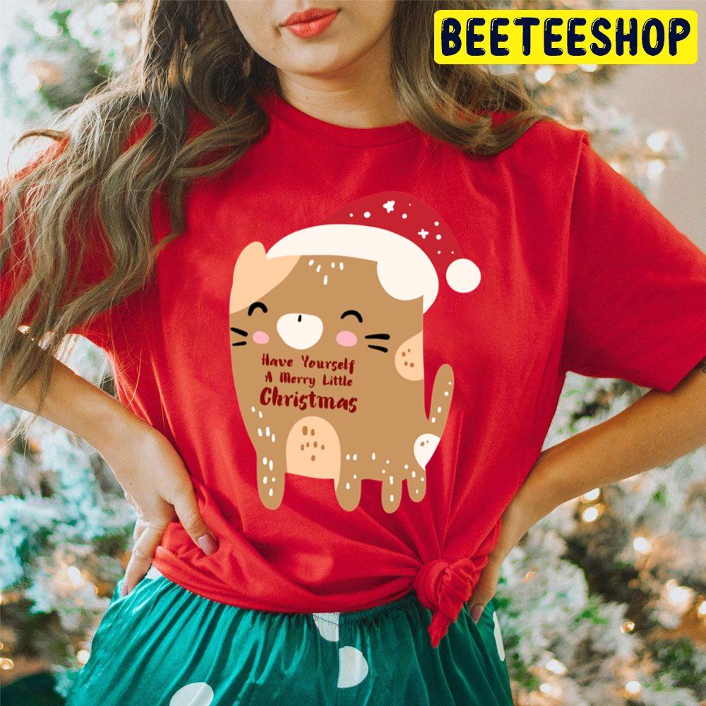 Cute Cat Have Yourself A Merry Little Christmas Trending Unisex Hoodie Cute Cat Have Yourself A Merry Little Christmas Trending Unisex Hoodie