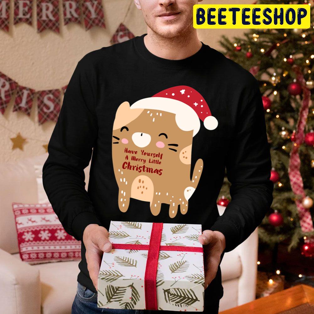 Cute Cat Have Yourself A Merry Little Christmas Trending Unisex Hoodie Cute Cat Have Yourself A Merry Little Christmas Trending Unisex Hoodie