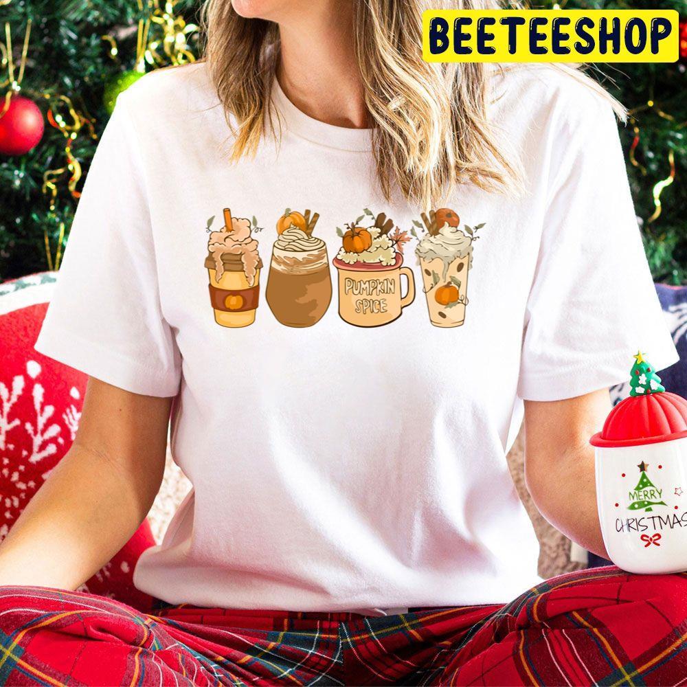 Cute Fall Pumpkin Latte Drink Cup Trending Unisex Hoodie Cute Fall Pumpkin Latte Drink Cup Trending Unisex Hoodie