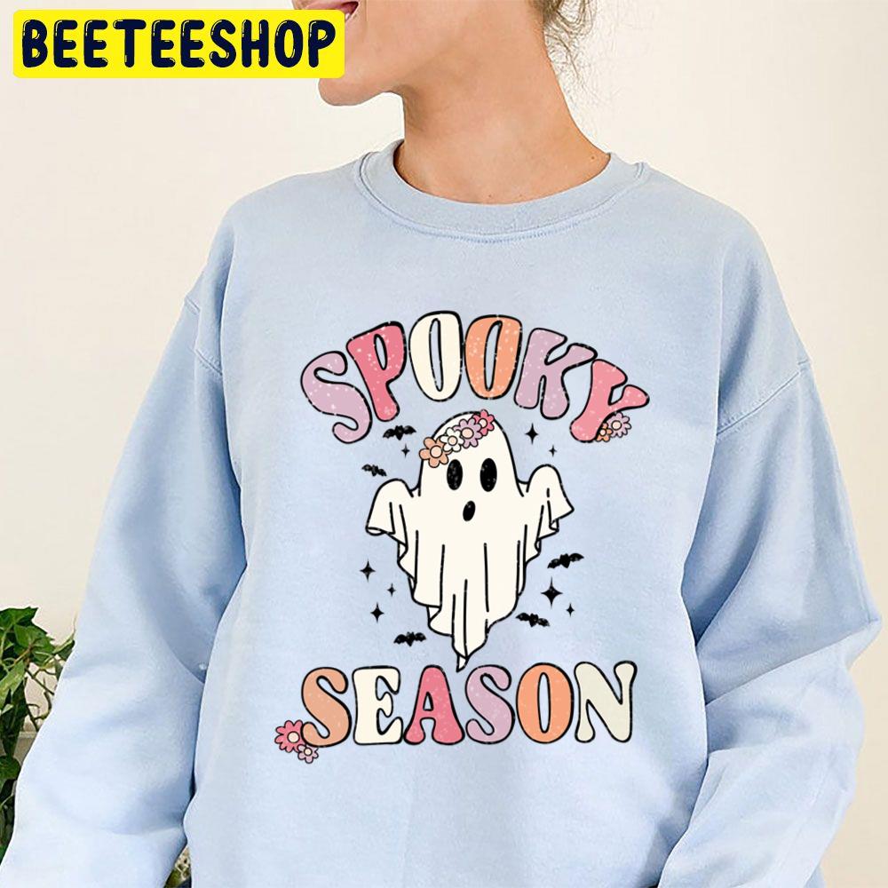 Cute Halloween Spooky Season Cutest Ghost Colorful Halloween Trending Unisex Sweatshirt Cute Halloween Spooky Season Cutest Ghost Colorful Halloween Trending Unisex Sweatshirt