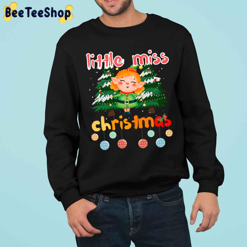 Cute Little Miss Christmas Trending Unisex Sweatshirt Cute Little Miss Christmas Trending Unisex Sweatshirt
