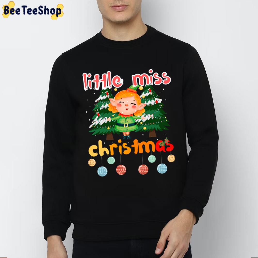 Cute Little Miss Christmas Trending Unisex Sweatshirt Cute Little Miss Christmas Trending Unisex Sweatshirt