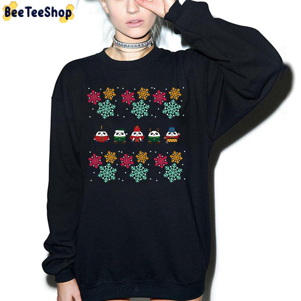 Cute Panda Christmas Is Coming Trending Unisex Sweatshirt Cute Panda Christmas Is Coming Trending Unisex Sweatshirt