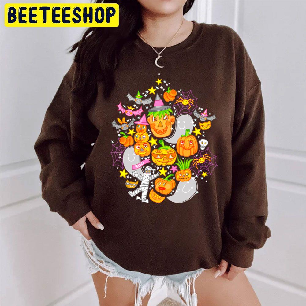 Cute Pumpkin Icon Halloween Unisex Sweatshirt Cute Pumpkin Icon Halloween Unisex Sweatshirt