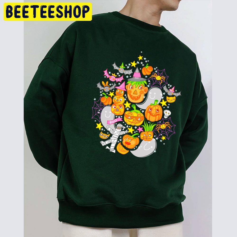 Cute Pumpkin Icon Halloween Unisex Sweatshirt Cute Pumpkin Icon Halloween Unisex Sweatshirt