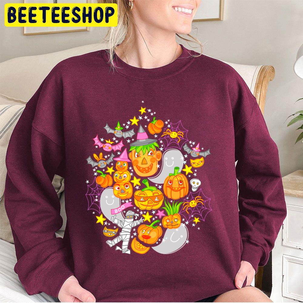 Cute Pumpkin Icon Halloween Unisex Sweatshirt Cute Pumpkin Icon Halloween Unisex Sweatshirt