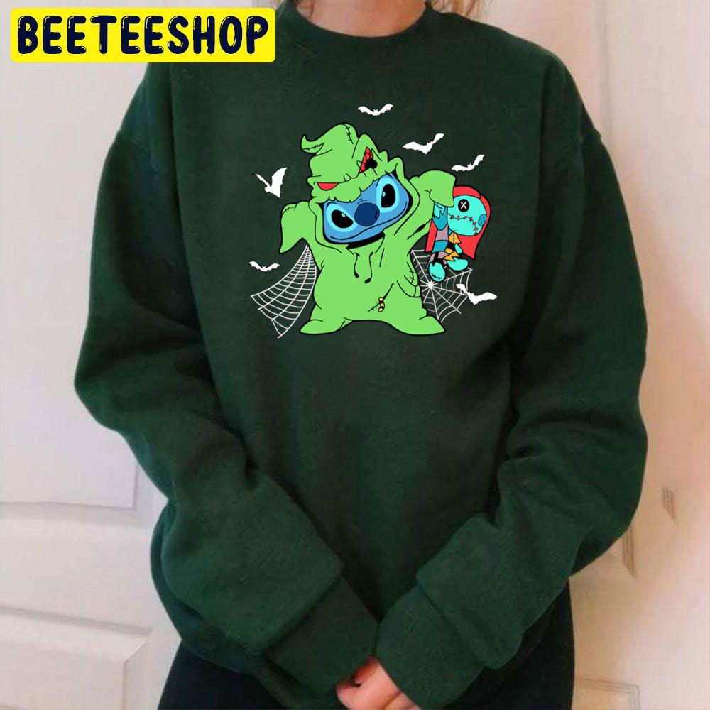 Cute Stitch Oogie Boogie Halloween Trending Unisex Sweatshirt Cute Stitch Oogie Boogie Halloween Trending Unisex Sweatshirt