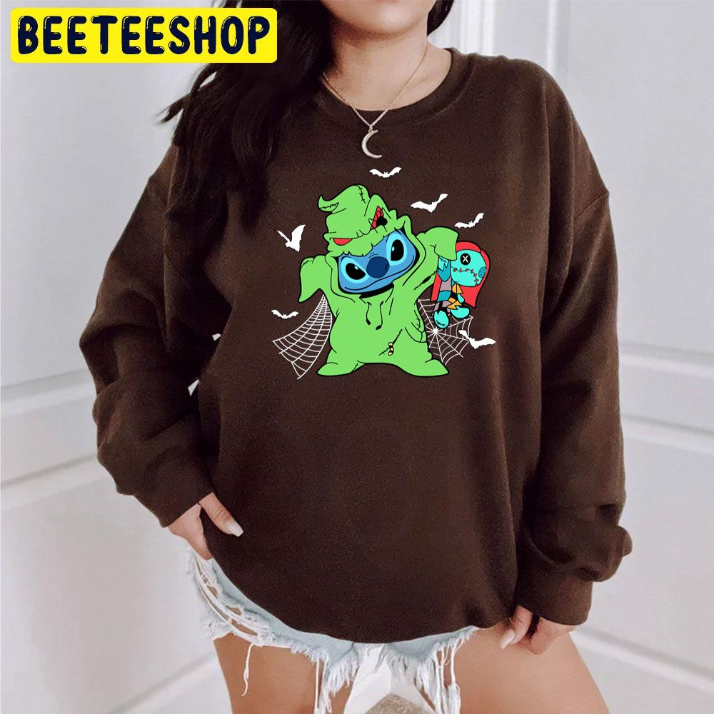 Cute Stitch Oogie Boogie Halloween Trending Unisex Sweatshirt Cute Stitch Oogie Boogie Halloween Trending Unisex Sweatshirt