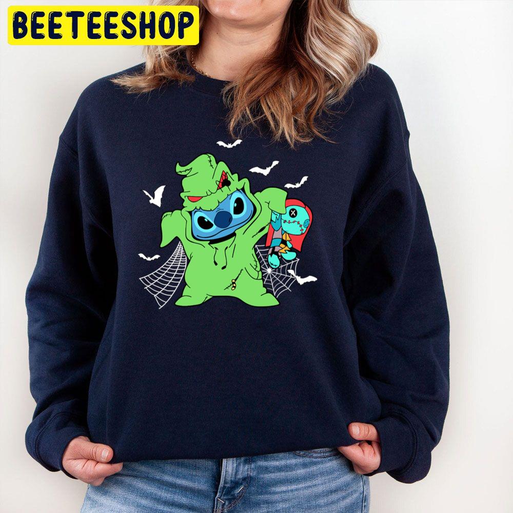 Cute Stitch Oogie Boogie Halloween Trending Unisex Sweatshirt Cute Stitch Oogie Boogie Halloween Trending Unisex Sweatshirt