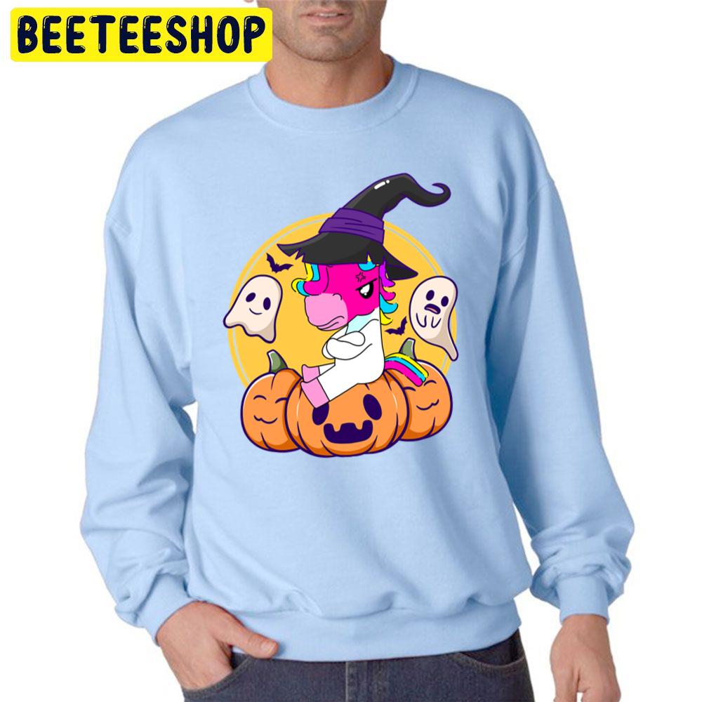Cute Unicorn Pumpkin Halloween Unisex Sweatshirt Cute Unicorn Pumpkin Halloween Unisex Sweatshirt
