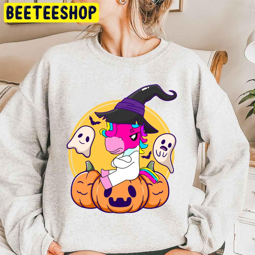 Cute Unicorn Pumpkin Halloween Unisex Sweatshirt Cute Unicorn Pumpkin Halloween Unisex Sweatshirt