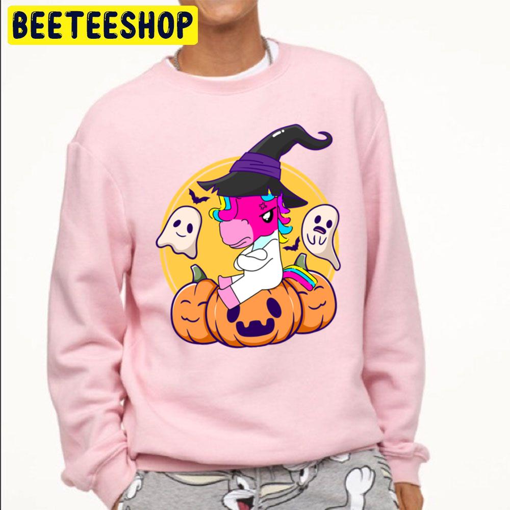 Cute Unicorn Pumpkin Halloween Unisex Sweatshirt Cute Unicorn Pumpkin Halloween Unisex Sweatshirt