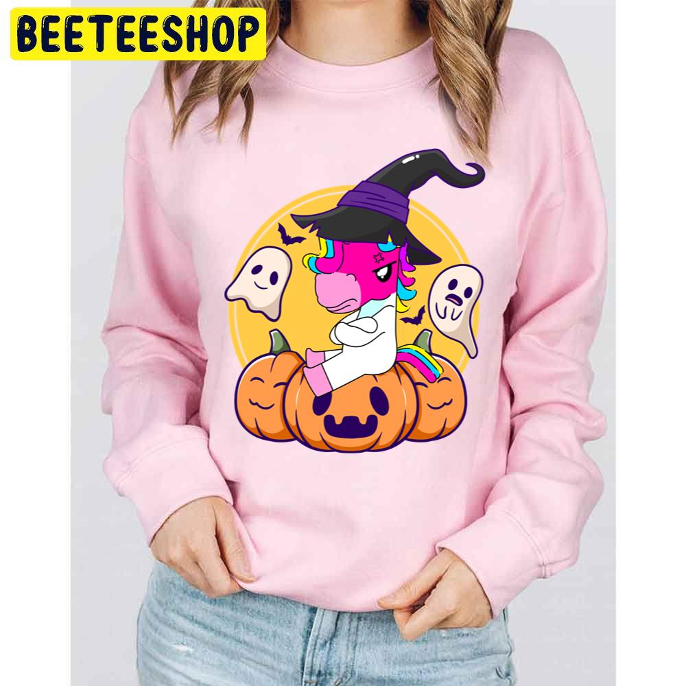 Cute Unicorn Pumpkin Halloween Unisex Sweatshirt Cute Unicorn Pumpkin Halloween Unisex Sweatshirt