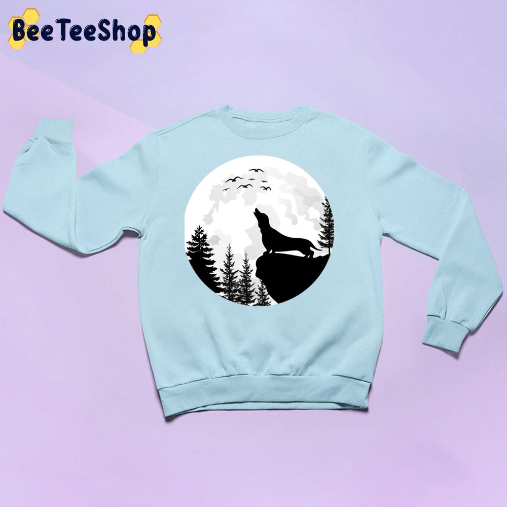 Dachshund Howl Halloween Moon Trending Unisex Sweatshirt Dachshund Howl Halloween Moon Trending Unisex Sweatshirt