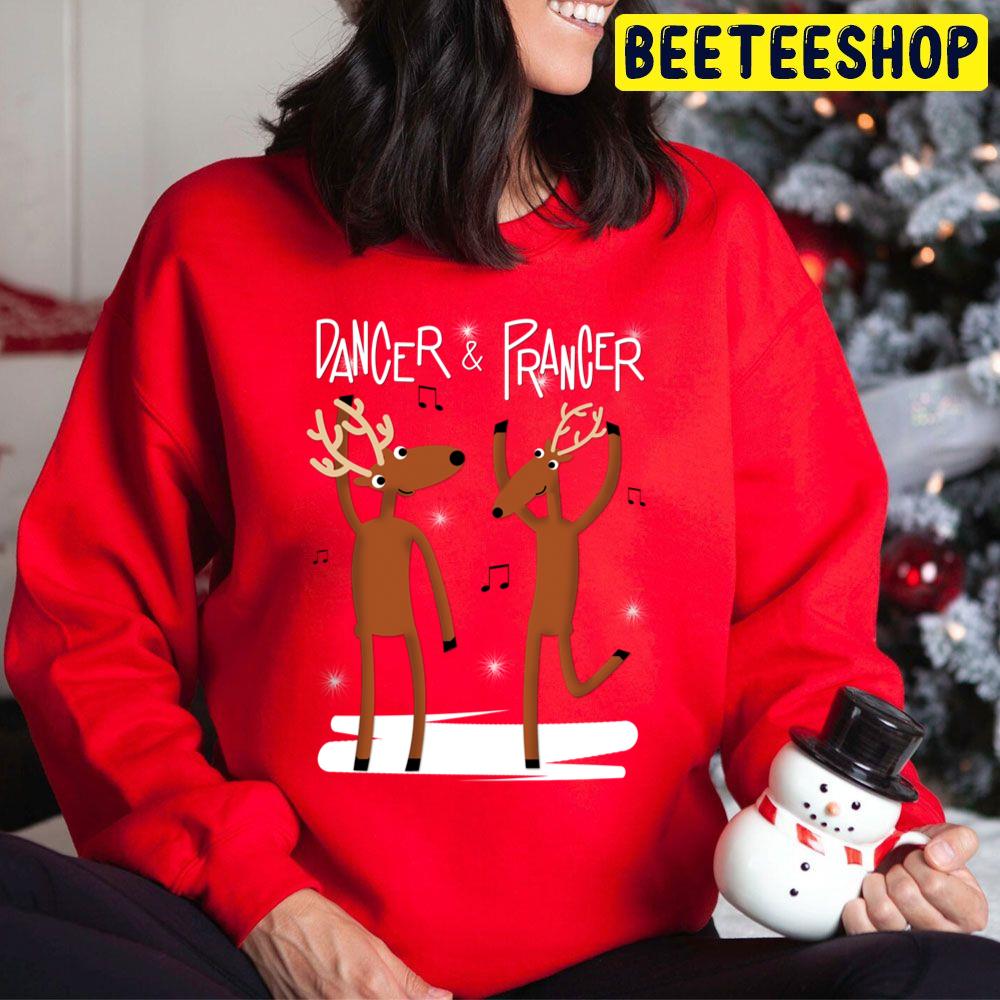 Dancer And Prancer Christmas Trending Unisex Hoodie Dancer And Prancer Christmas Trending Unisex Hoodie