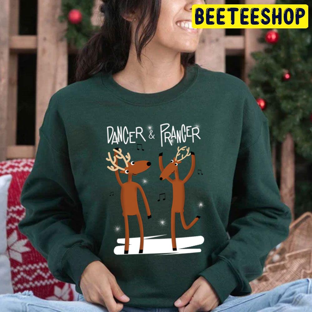Dancer And Prancer Christmas Trending Unisex Hoodie Dancer And Prancer Christmas Trending Unisex Hoodie