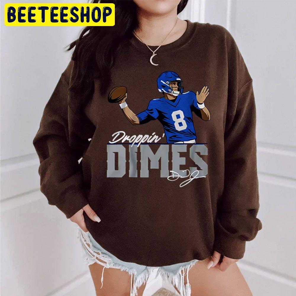 Daniel Jones Dropping Dimes Signature Football Player Trending Unisex Sweatshirt Daniel Jones Dropping Dimes Signature Football Player Trending Unisex Sweatshirt