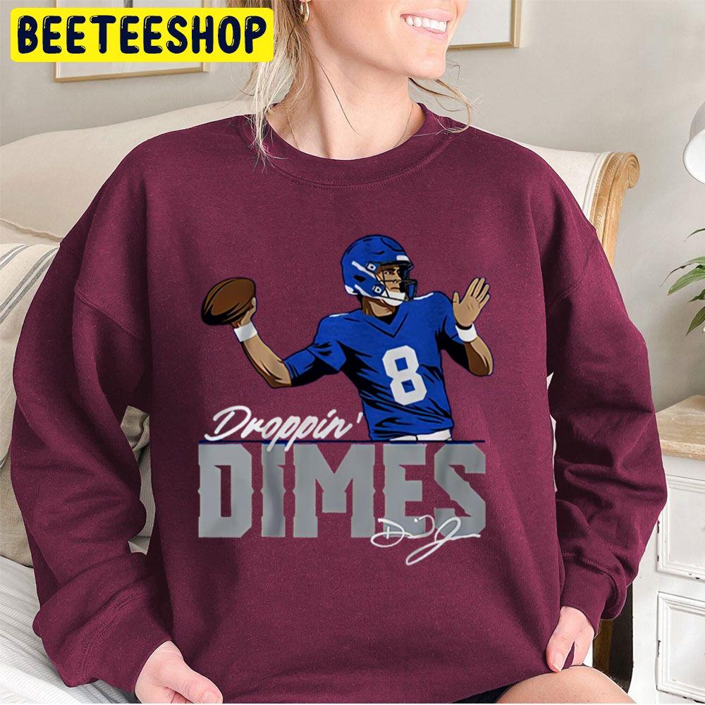 Daniel Jones Dropping Dimes Signature Football Player Trending Unisex Sweatshirt Daniel Jones Dropping Dimes Signature Football Player Trending Unisex Sweatshirt