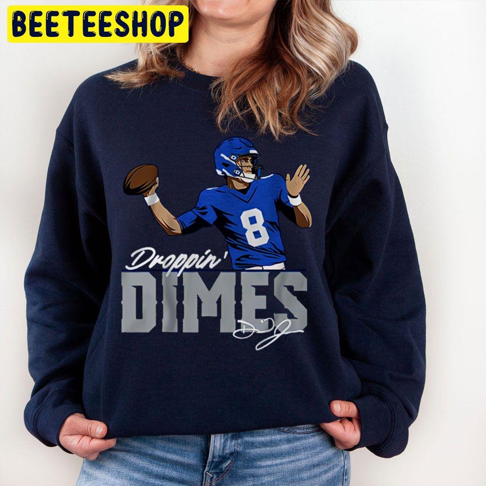 Daniel Jones Dropping Dimes Signature Football Player Trending Unisex Sweatshirt Daniel Jones Dropping Dimes Signature Football Player Trending Unisex Sweatshirt