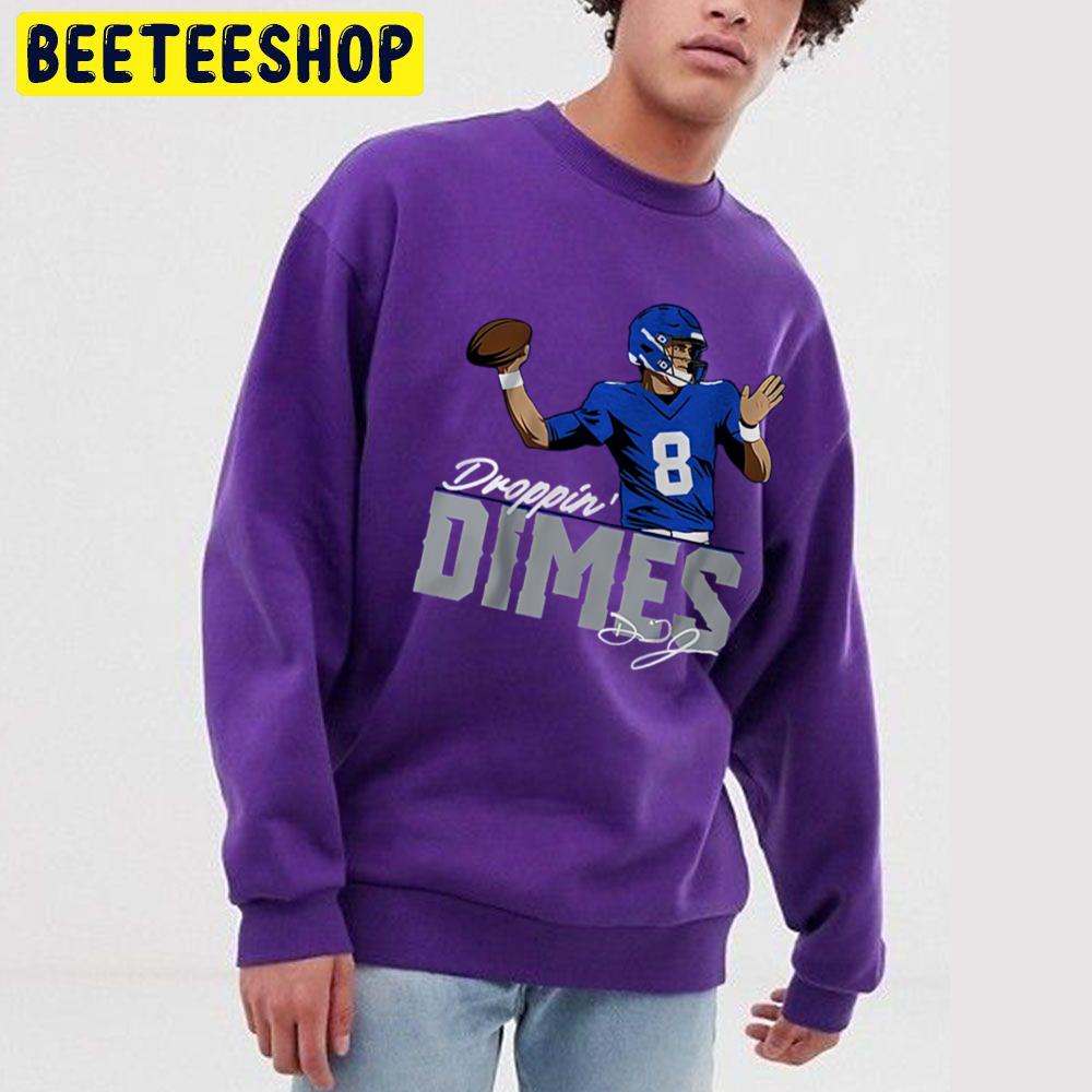 Daniel Jones Dropping Dimes Signature Football Player Trending Unisex Sweatshirt Daniel Jones Dropping Dimes Signature Football Player Trending Unisex Sweatshirt