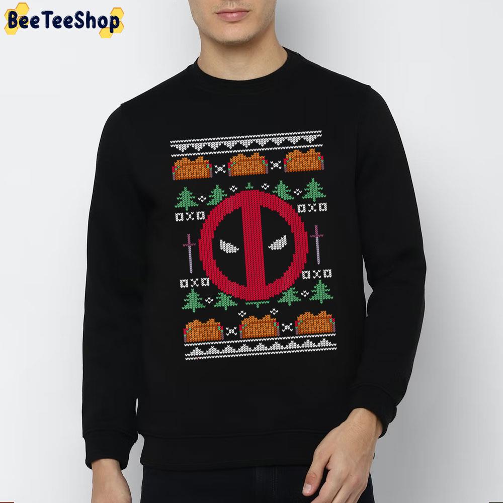 Deadpool Knit Pattern Christmas Trending Unisex Sweatshirt Deadpool Knit Pattern Christmas Trending Unisex Sweatshirt