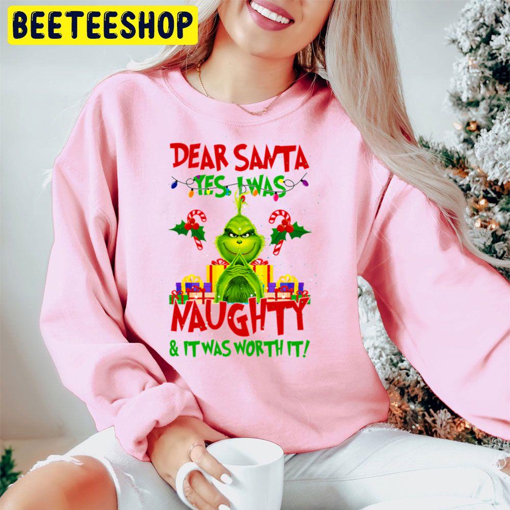 Dear Santa Yes I Was Naughty And It Was Worth It Grinch Christmas Trending Unisex Hoodie Dear Santa Yes I Was Naughty And It Was Worth It Grinch Christmas Trending Unisex Hoodie